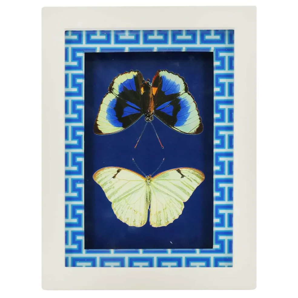 Jonathan Adler x Michaels 5.75" x 7.75" Blue & White Butterfly Art