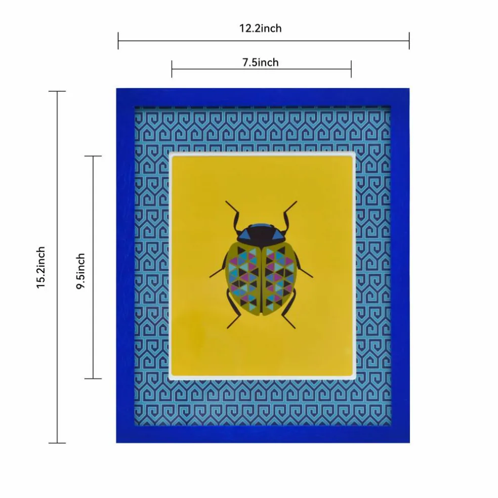 Jonathan Adler x Michaels 8" x 10" Blue Greek Key Matted Wood Wall Frame