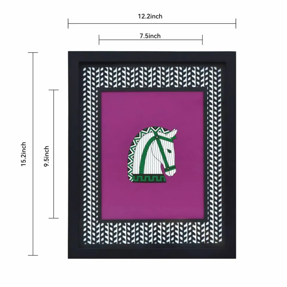 Jonathan Adler x Michaels 8" x 10" Black & White Leaf Herringbone Matted Wood Wall Frame