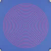 Jonathan Adler x Michaels 8" x 8" Blue & Red Circle Stripe Wall Art