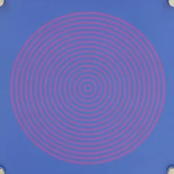 Jonathan Adler x Michaels 8" x 8" Blue & Red Circle Stripe Wall Art