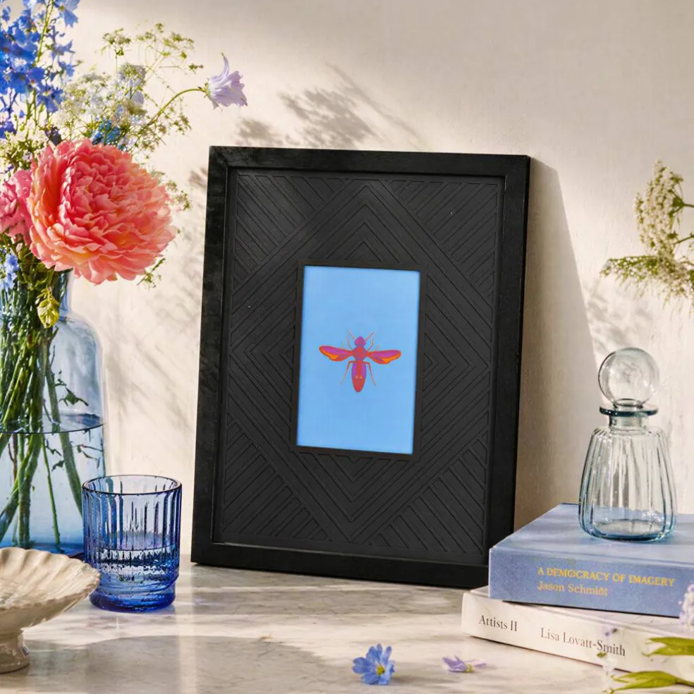 Jonathan Adler x Michaels 5" x 7" Black Diamond Matted Wood Wall Frame