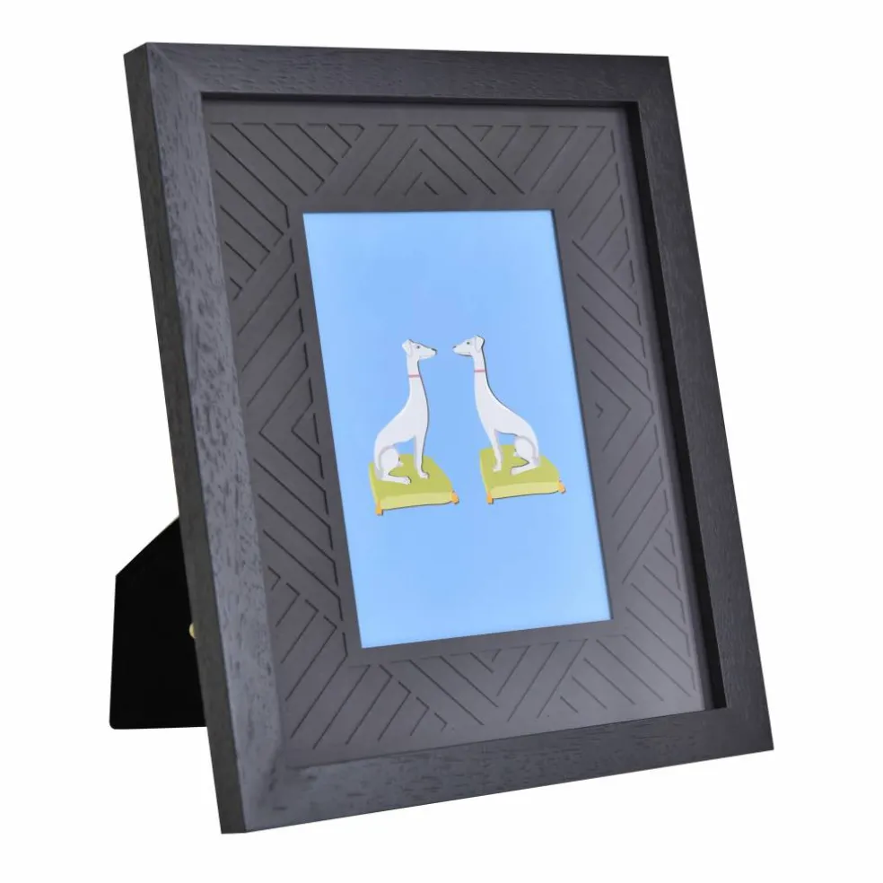 Jonathan Adler x Michaels 5" x 7" Black Diamond Matted Wood Tabletop Frame