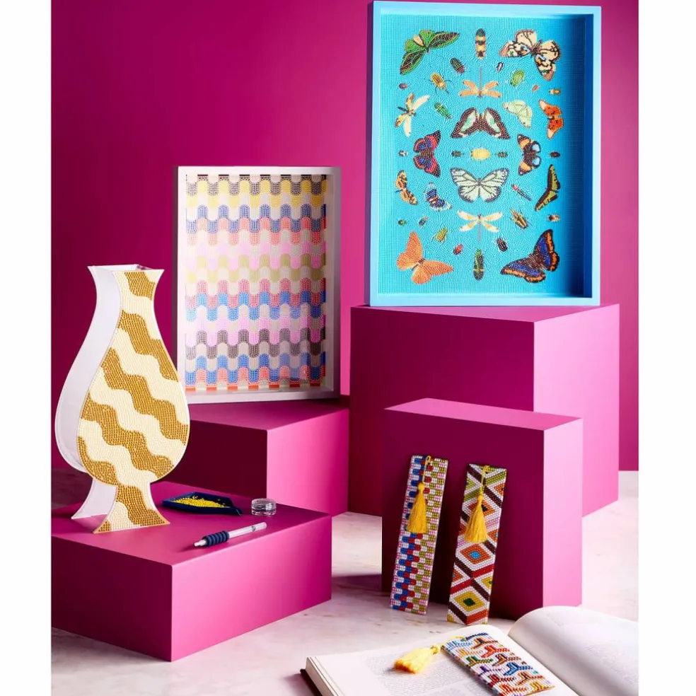 Jonathan Adler x Michaels 14" x 18" Butterfly Diamond Art Tray Kit