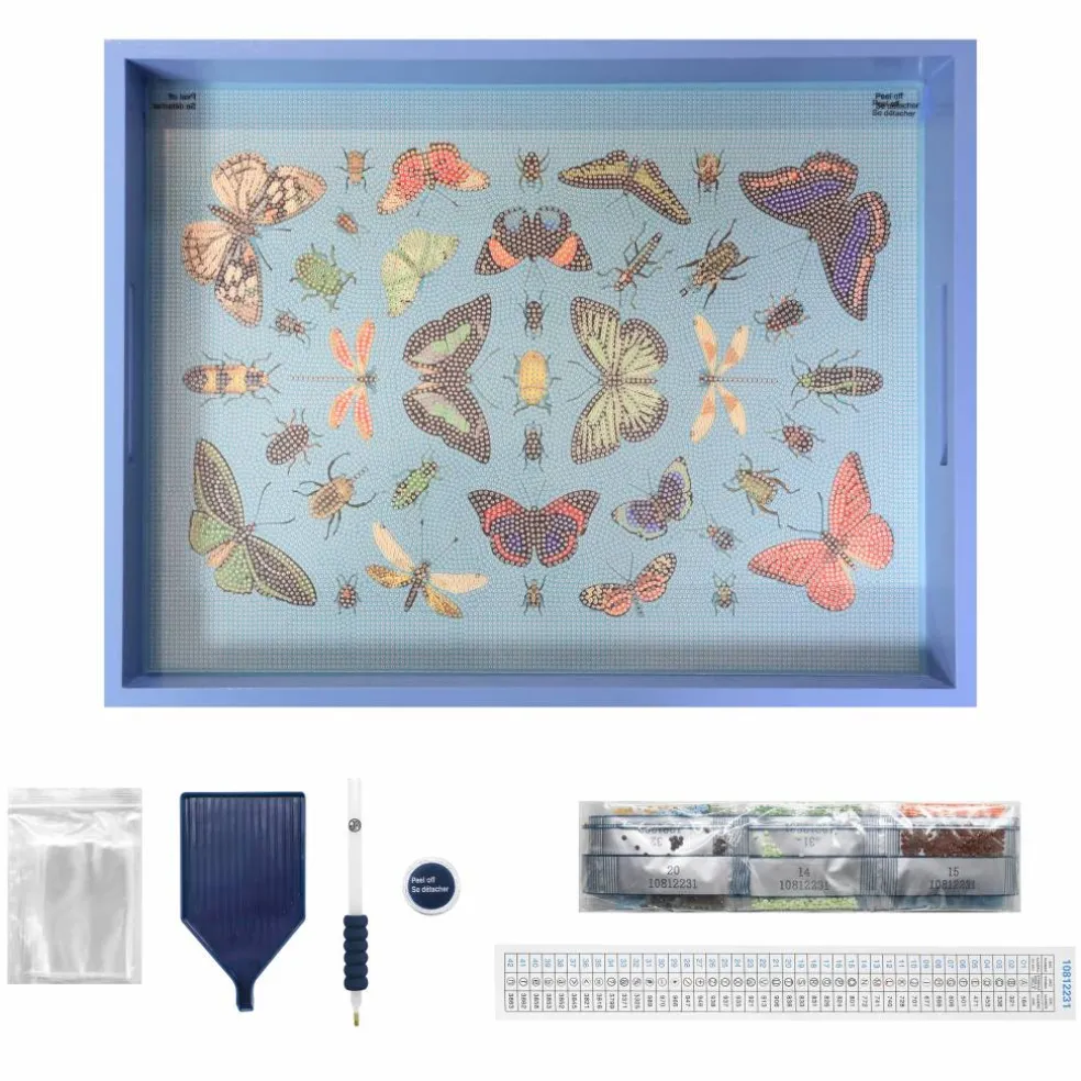 Jonathan Adler x Michaels 14" x 18" Butterfly Diamond Art Tray Kit