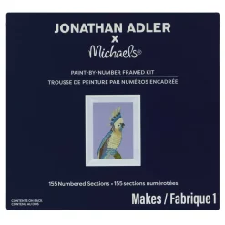 Jonathan Adler x Michaels 5" x 7" Cockatoo Paint-By-Number Framed Kit