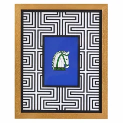 Jonathan Adler x Michaels 5" x 7" Gold Greek Key Matted Wood Wall Frame