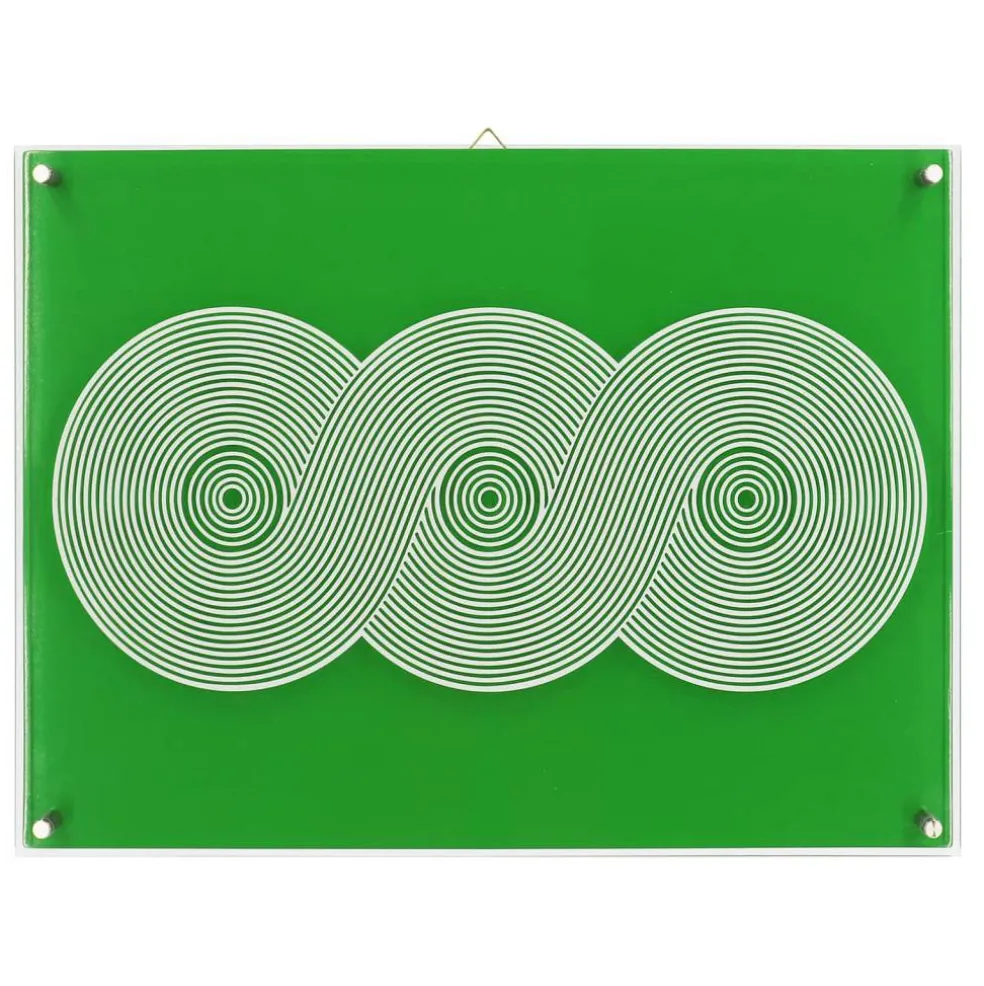 Jonathan Adler x Michaels 23.75" x 18" Green Swirl Stripe Wall Art