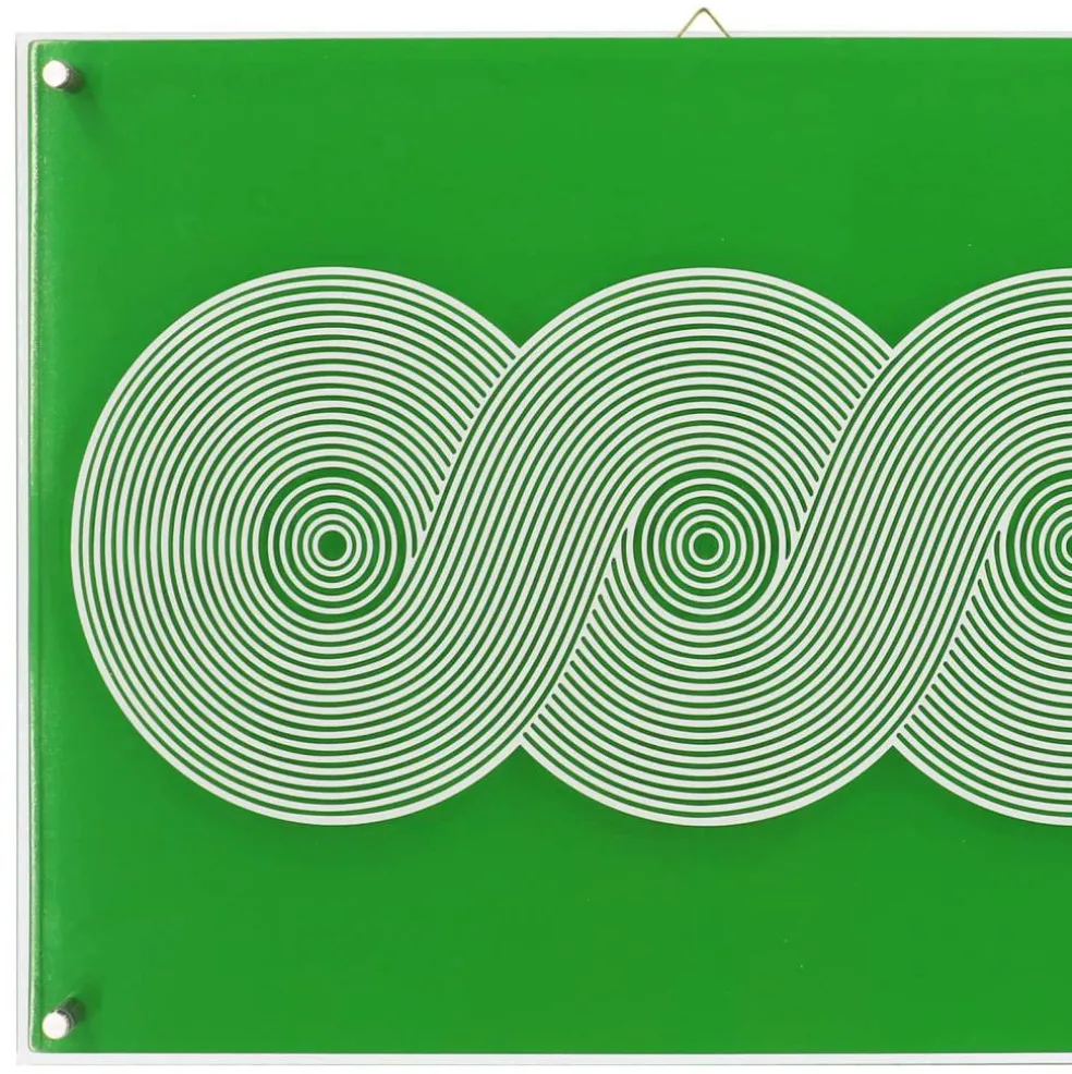 Jonathan Adler x Michaels 23.75" x 18" Green Swirl Stripe Wall Art