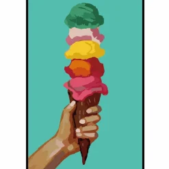 Jonathan Adler x Michaels 20" x 30" Ice Cream Paint-By-Number Kit