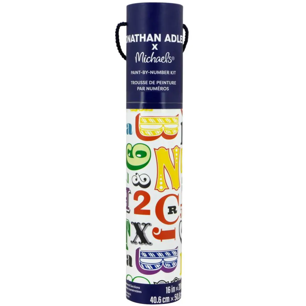 Jonathan Adler x Michaels 16" x 20" Letters Paint-By-Number Kit
