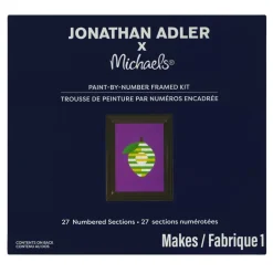 Jonathan Adler x Michaels 5" x 7" Lime Paint-By-Number Framed Kit