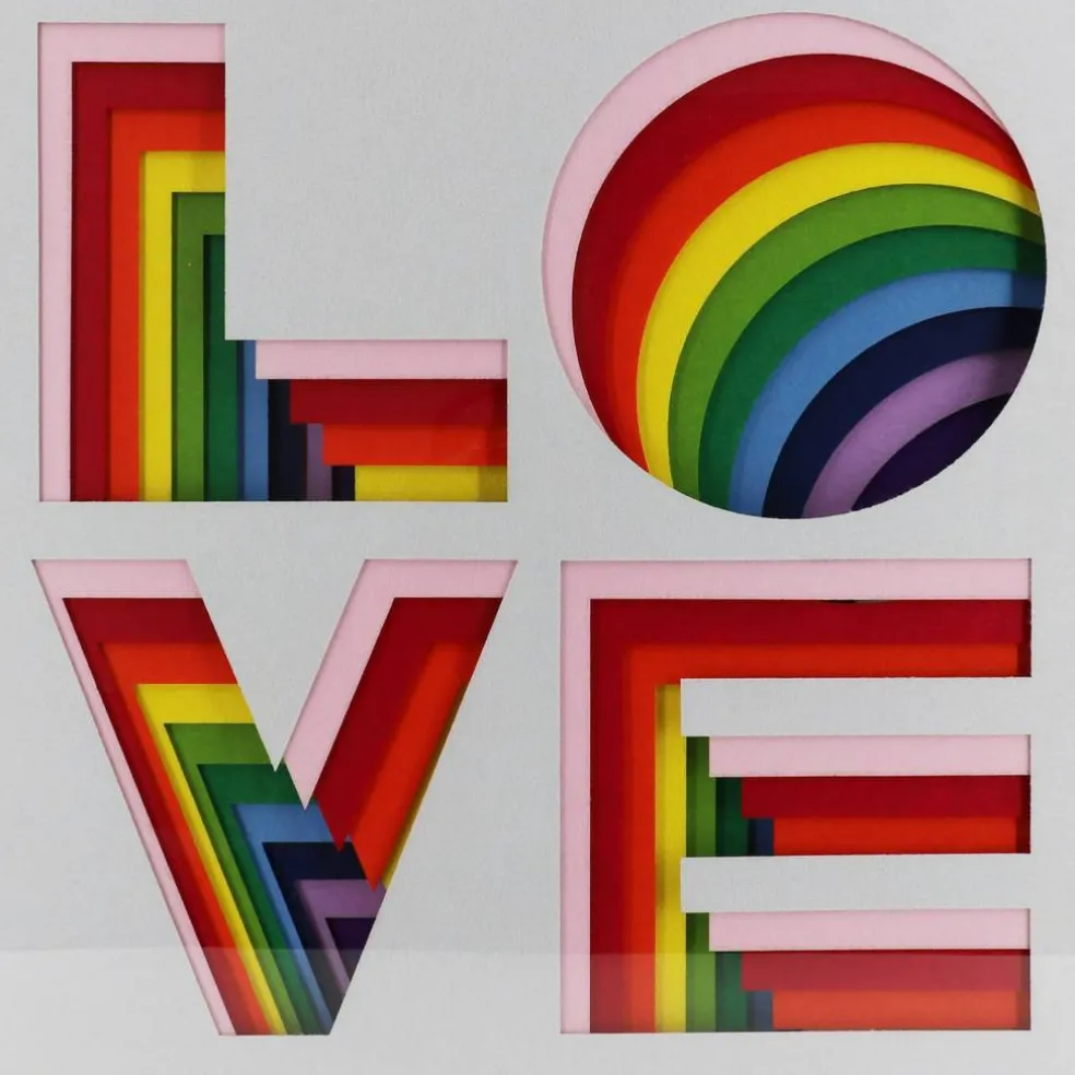 Jonathan Adler x Michaels 30" x 30" Love Wall Art