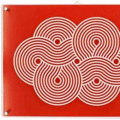 Jonathan Adler x Michaels 23.75" x 18" Orange Swirl Stripe Wall Art