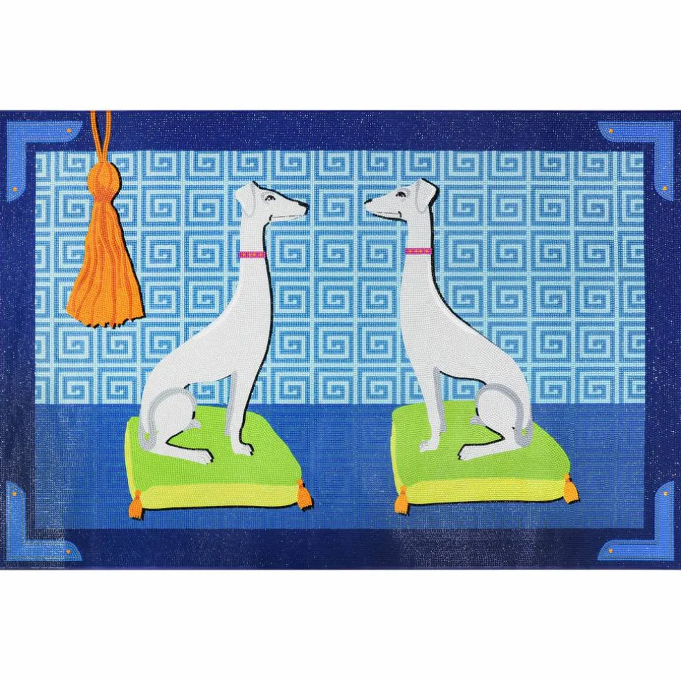 Jonathan Adler x Michaels 24" x 36" Pair of Greyhounds Diamond Art Kit