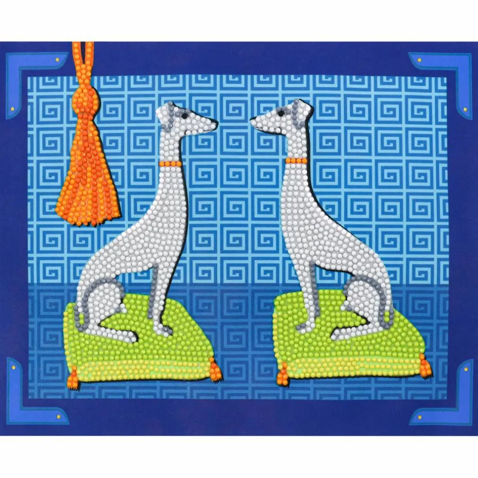 Jonathan Adler x Michaels 8" x 10" Pair of Greyhounds Diamond Art Kit
