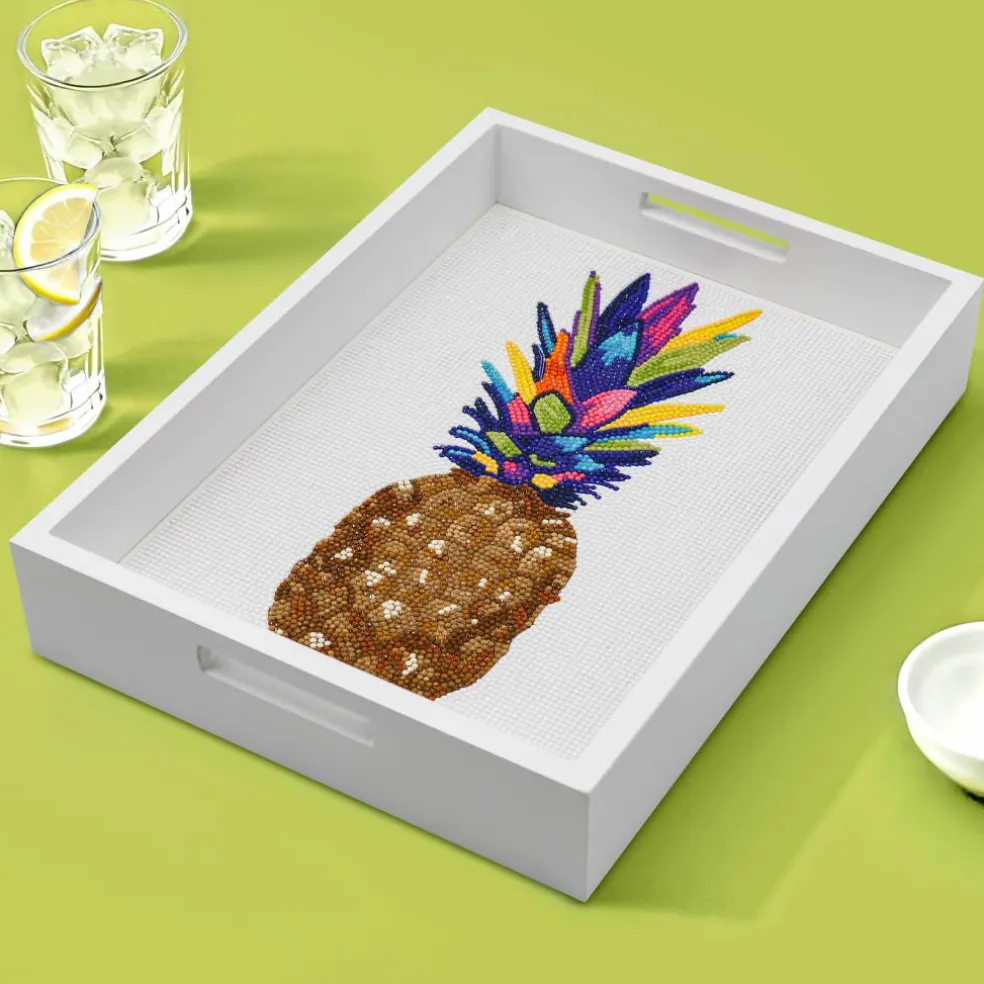 Jonathan Adler x Michaels 10" x 14" Pineapple Diamond Art Tray Kit