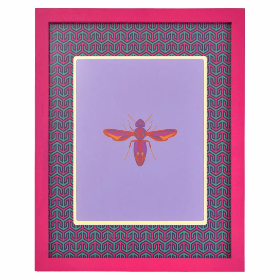 Jonathan Adler x Michaels 8" x 10" Pink Greek Key Matted Wood Wall Frame