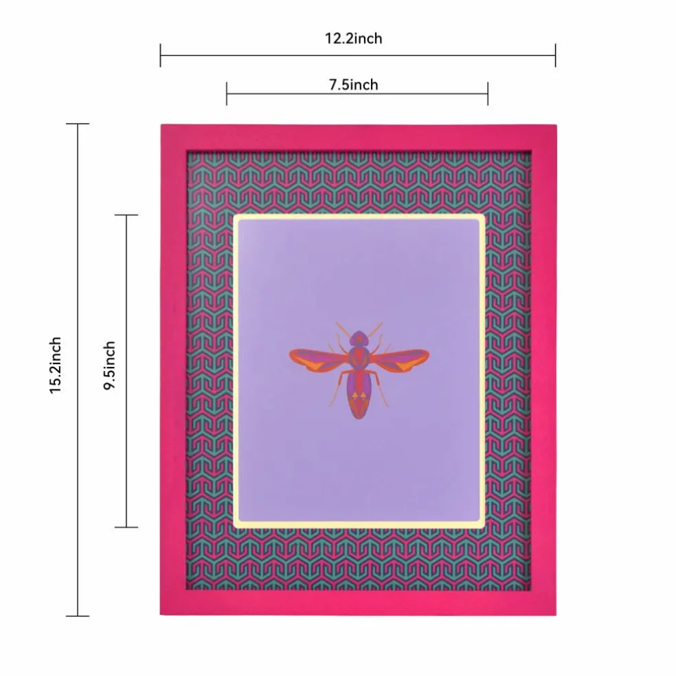 Jonathan Adler x Michaels 8" x 10" Pink Greek Key Matted Wood Wall Frame