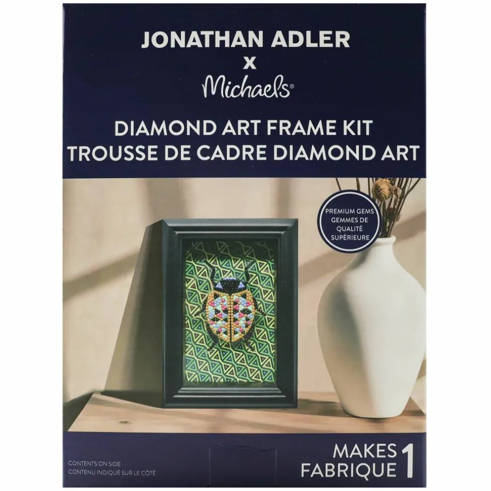 Jonathan Adler x Michaels 4" x 6" Scarab Diamond Art Frame Kit