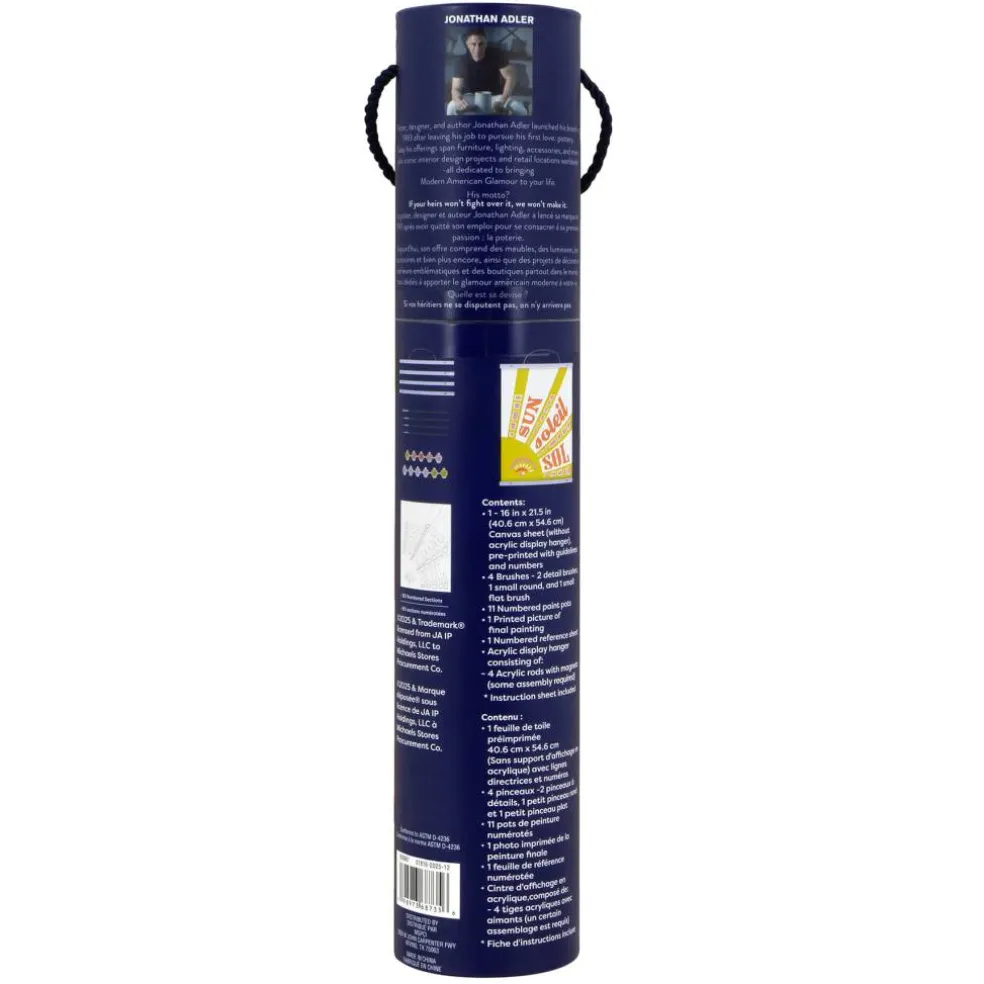 Jonathan Adler x Michaels 16" x 20" Sun Soleil Paint-By-Number Kit