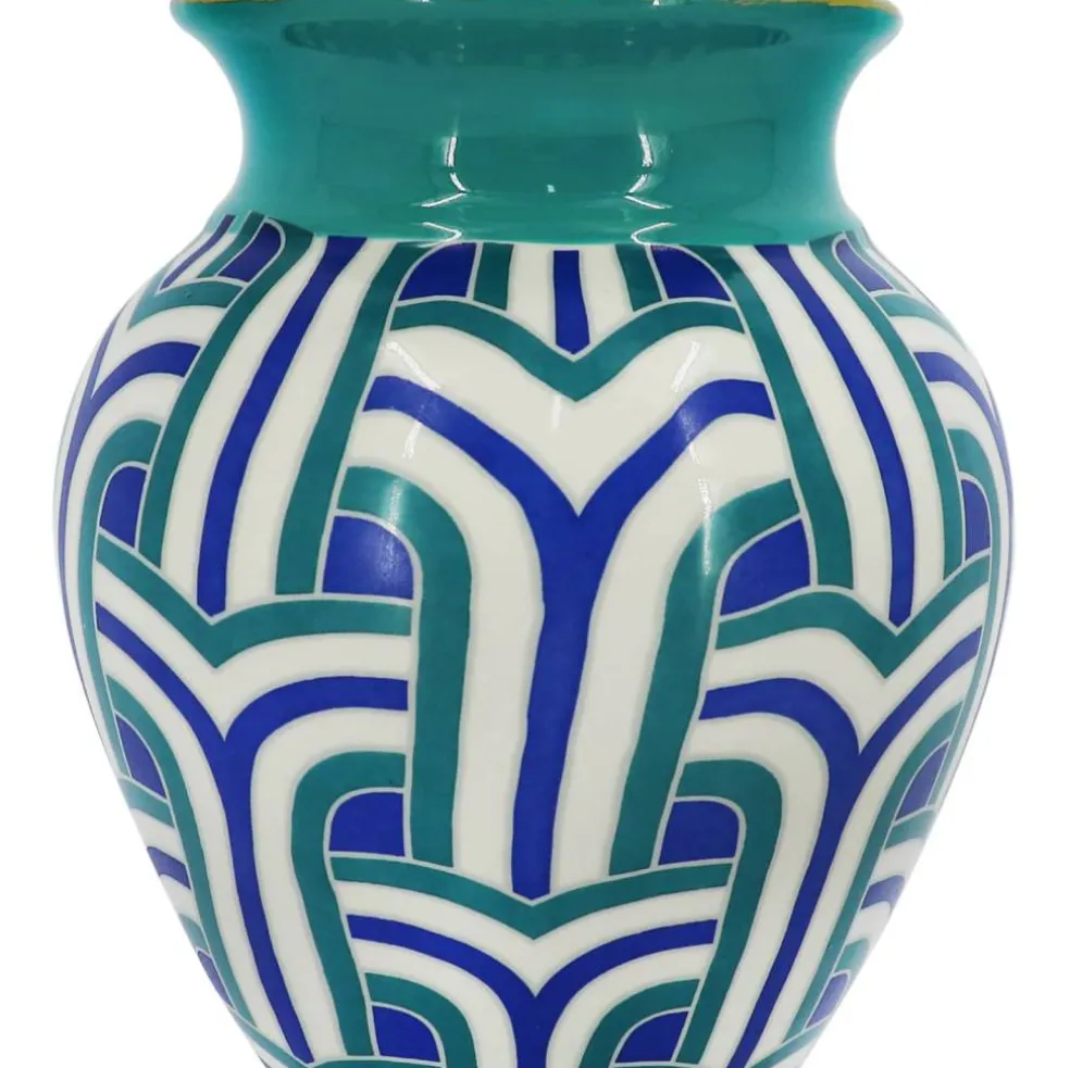 Jonathan Adler x Micheals 7" Light Blue Ceramic Urn Vase