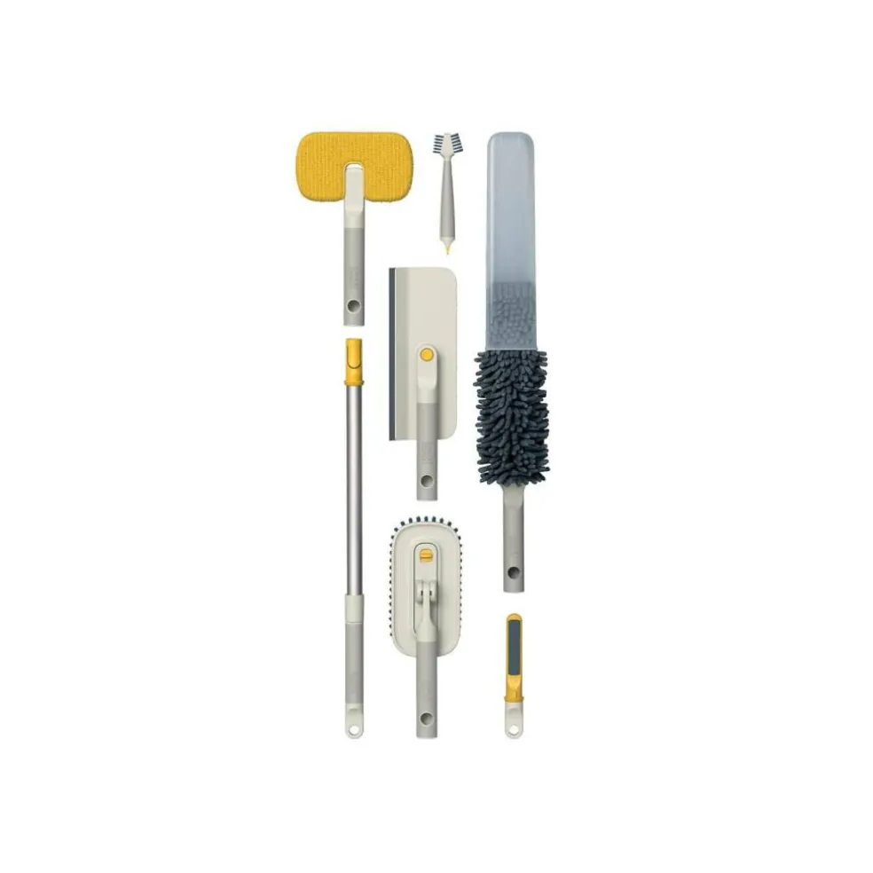 Joseph Joseph CleanTech 6-piece Deep Cleaning Set with Extension Pole