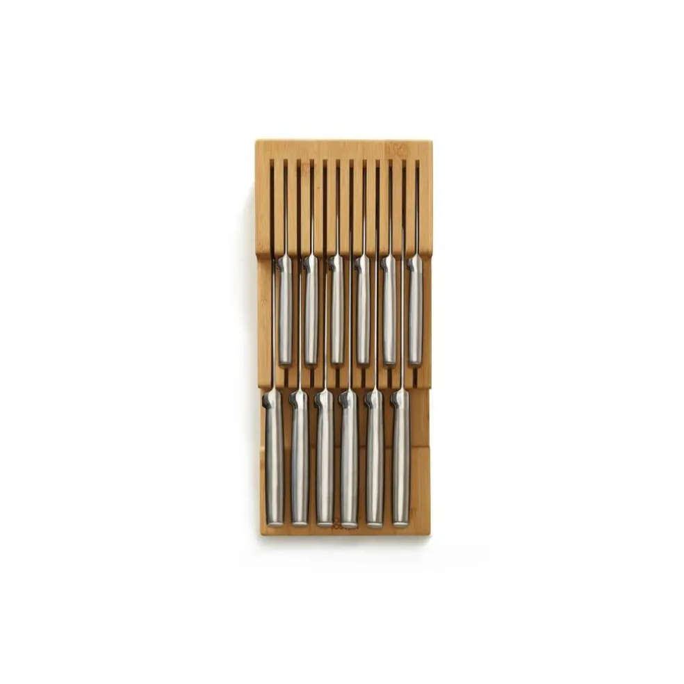 Joseph Joseph DrawerStore Bamboo Large 2-tier in-drawer knife organizer