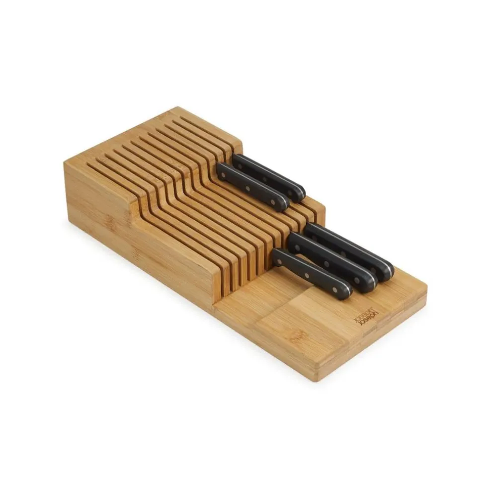 Joseph Joseph DrawerStore Bamboo Large 2-tier in-drawer knife organizer