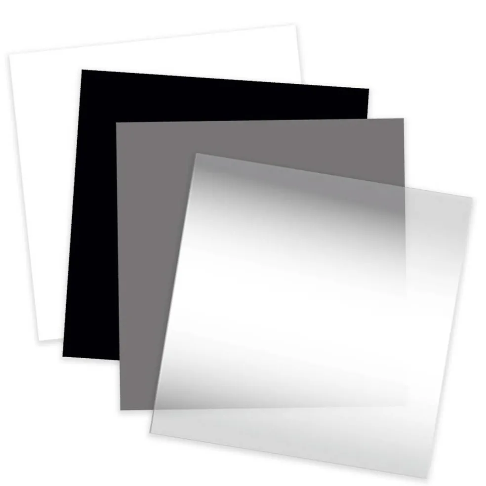JPPlus Craft Plastic Plastic Craft Sheets for Cricut, Laser Cutter, & Engraver Use- Utility, 4 Pack