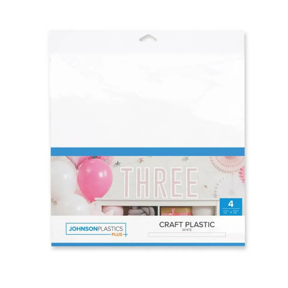 JPPlus Craft Plastic Plastic Craft Sheets for Laser Cutter, & Engraver Use- 4 Pack