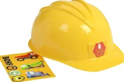 Jr. Construction Worker Helmet Yellow foreman boys kids halloween costume accessory