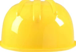 Jr. Construction Worker Helmet Yellow foreman boys kids halloween costume accessory