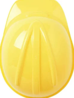 Jr. Construction Worker Helmet Yellow foreman boys kids halloween costume accessory