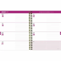 July 2026 - June 2027 Buds & Blooms Medium Weekly Monthly Planner