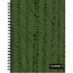 July 2026 - June 2027 Green Forest Medium Weekly Monthly Planner