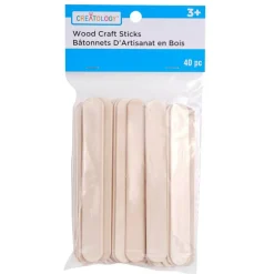 Jumbo Wood Craft Sticks, 40ct. by Creatology™