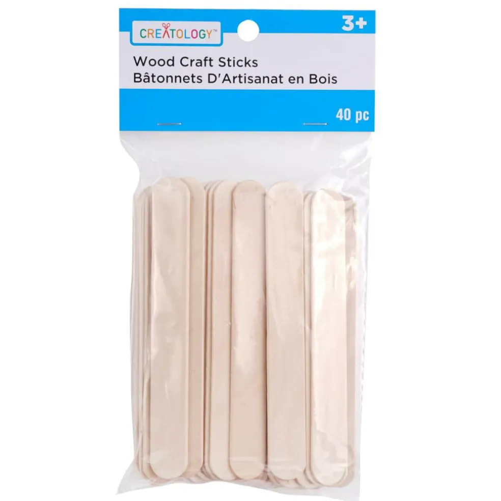 Jumbo Wood Craft Sticks, 40ct. by Creatology™