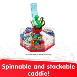 Junior Learning® Classroom Caddie Red Octagonal Storage System