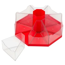 Junior Learning® Classroom Caddie Red Octagonal Storage System