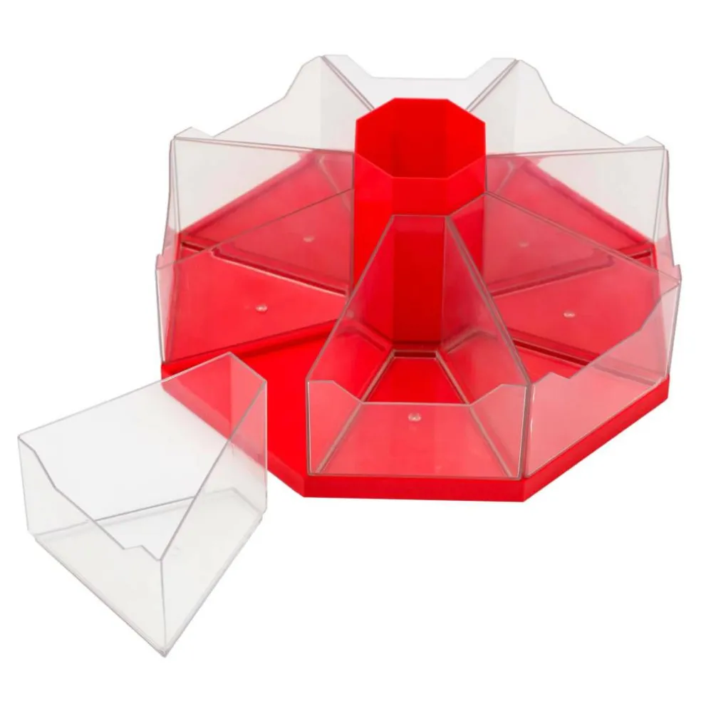Junior Learning® Classroom Caddie Red Octagonal Storage System