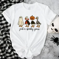 Just a Spooky Goose T-Shirt, Funny Halloween Costumes Tee