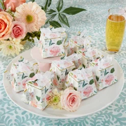 Kate Aspen® Brunch Floral Teapot Favor Box Set, 24ct.