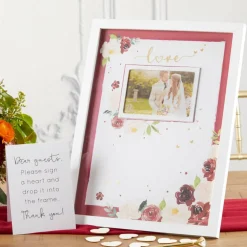 Kate Aspen® Burgundy Blush Wedding Guest Book Alternative