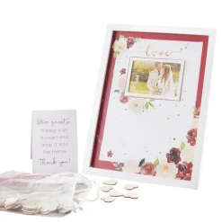 Kate Aspen® Burgundy Blush Wedding Guest Book Alternative