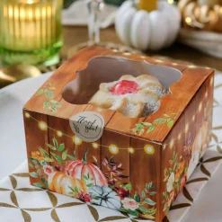 Kate Aspen Fall Cookie Boxes with Window & Seal Stickers, 30ct.