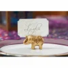 Kate Aspen® Lucky Golden Elephant Place Card Holder, 6ct.