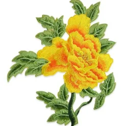 Kay Iron On Embroidered Large Flower Applique/Patch Patch