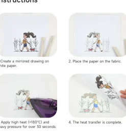 Kearing® Iron On Transfer Markers | 3.5mm Heat Transfer Pens for Fabric Craft, Personalized tShirt, Embroidery Drafting & Custom DIY Design