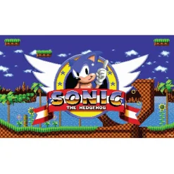 KESS: Sonic: Playmat - Green Hills Zone - 23.75 x 13.5" Neoprene, Non-Slip, Tabletop Accessory, Protection, Card-Board-Dice-CCG-RPG Games, Mouse Pad